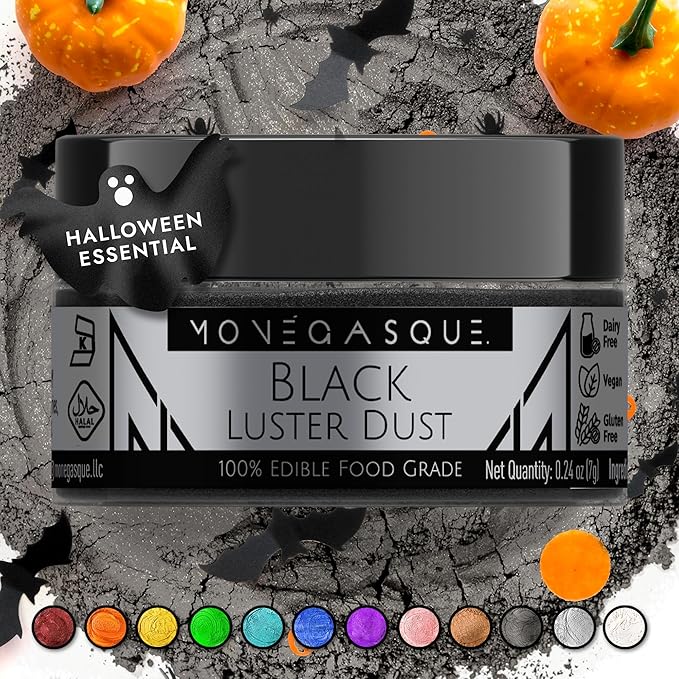 MONÉGASQUE Black Edible Glitter by MON%C3%89GASQUE
