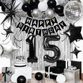 15th Birthday Decorations for Boys Girls, Fringe Curtains Kit by Birthdaypartyexpert
