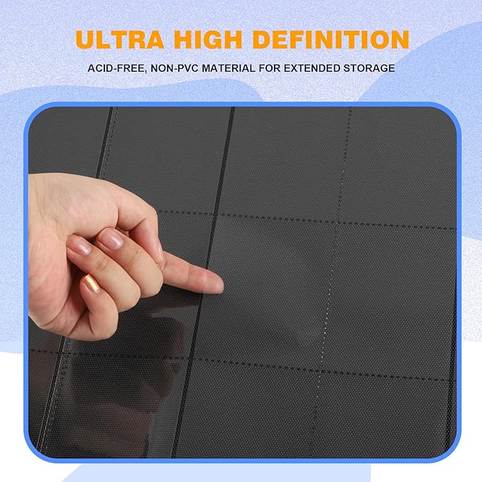 20-Pocket Card Binder, Trading Card Binder Holds 2000 Cards, Premium Zippered - Image 5