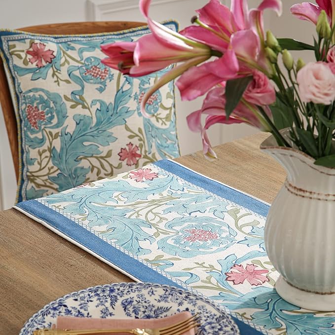 patdrea Linen Leopard Animal Table Runner Farmhouse - Image 5