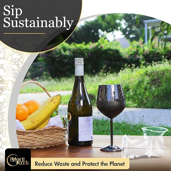 Stainless Steel Wine Glasses - Image 6