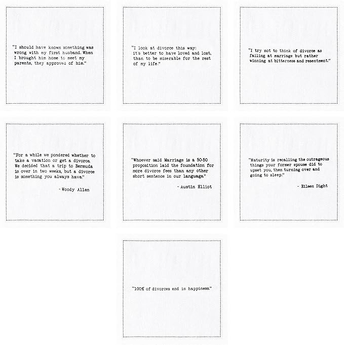 FIVE STAR NAPKINS Divorce Quotes, Beverage Napkins, Bar Napkins, Cloth Napkins - Image 4