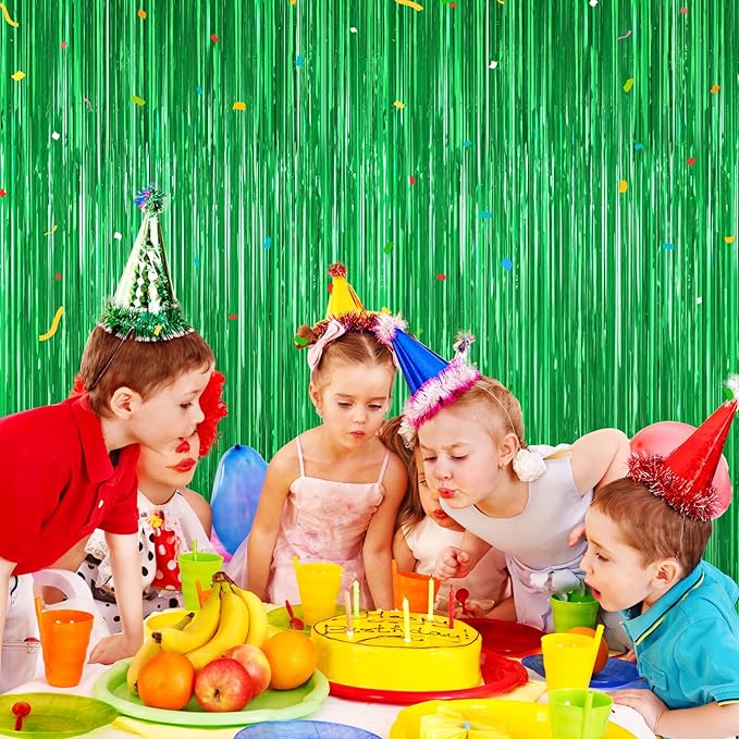 Green Foil Curtain Backdrop - Image 3