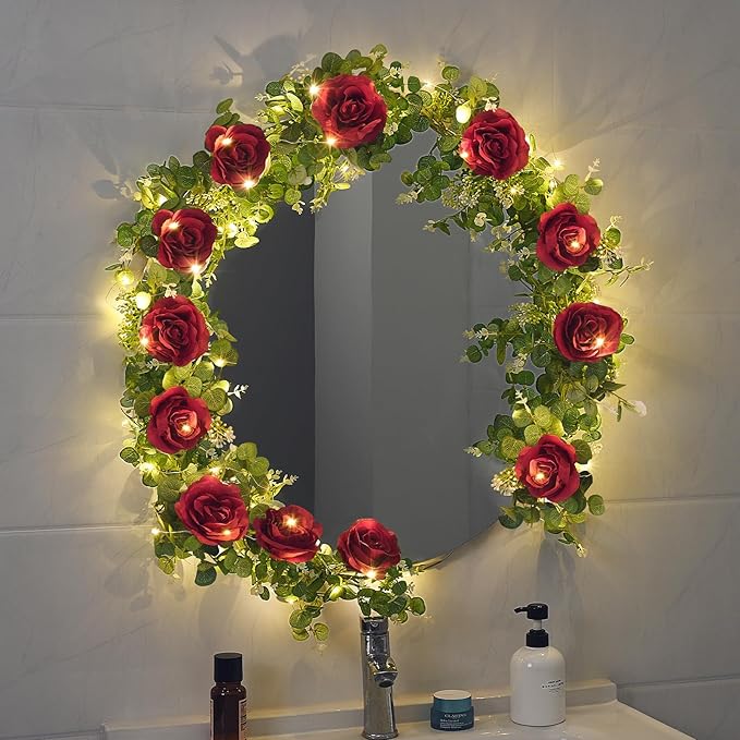 Dolicer 2Pcs 13Ft Artificial Eucalyptus Garlands - Image 7