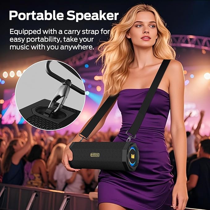 Monster Speaker S200 Wireless Portable Bluetooth Speaker, 24H Playtime - Image 8