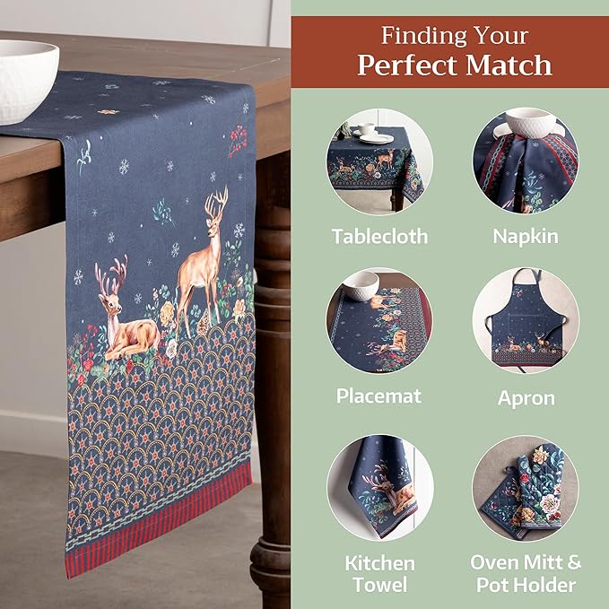 Maison d' Hermine Table Runner 100% Cotton Single Layer Table Runners 72 inches - Image 5