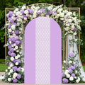 Purple Arch Cover 7.2ft Floral Lace Arched Backdrop Cover Lavender Chiara Arch by SOMUAUY