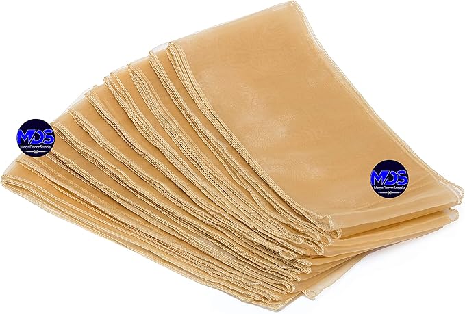 MDS Pack of 125 PCS Organza Chair Sashes Wider Dining Chair Bows Ribbon Tie Back - Image 5