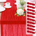 10-Pack Red Cheesecloth Table Runners – 10FT Boho Rustic Gauze Fabric Cheese by Unknown