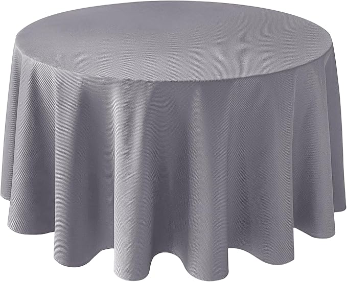 Biscaynebay Textured Fabric Round Tablecloths 120", Wedding and Parties etc. by Biscaynebay