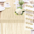 6-Pack Beige Cheesecloth Table Runners – 10FT Boho Rustic Gauze Fabric Cheese by Unknown