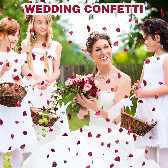 20 Pack Prefilled Confetti Packets, Biodegradable Flower Petals, Real Dried - Image 8