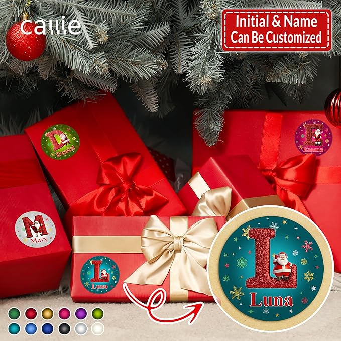callie Personalized Christmas Stickers - Image 5