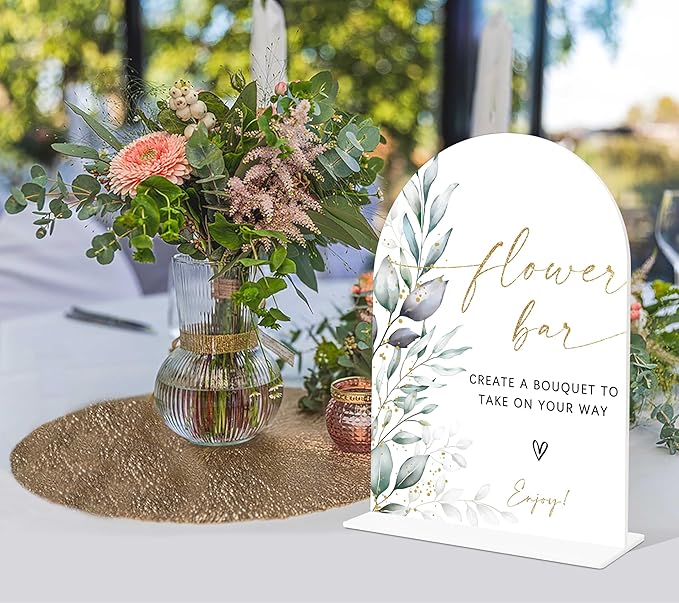 Acrylic Wedding Signs, Wedding Reception Signage, Bridal Shower Table Decor - Image 4