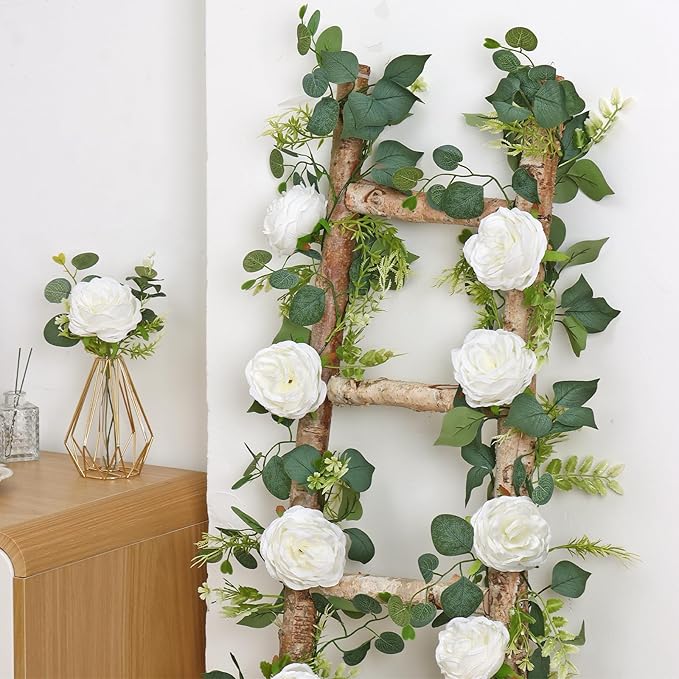 2PCS Artificial Eucalyptus Flowers Garland - Image 2
