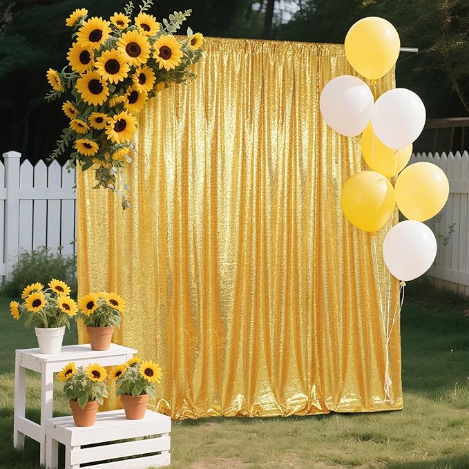 SquarePie Sequin Backdrop Curtain Not See Through Background - Image 5