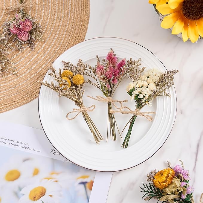 12/24 PCS Charming Dried Flowers Bouquet - Image 4