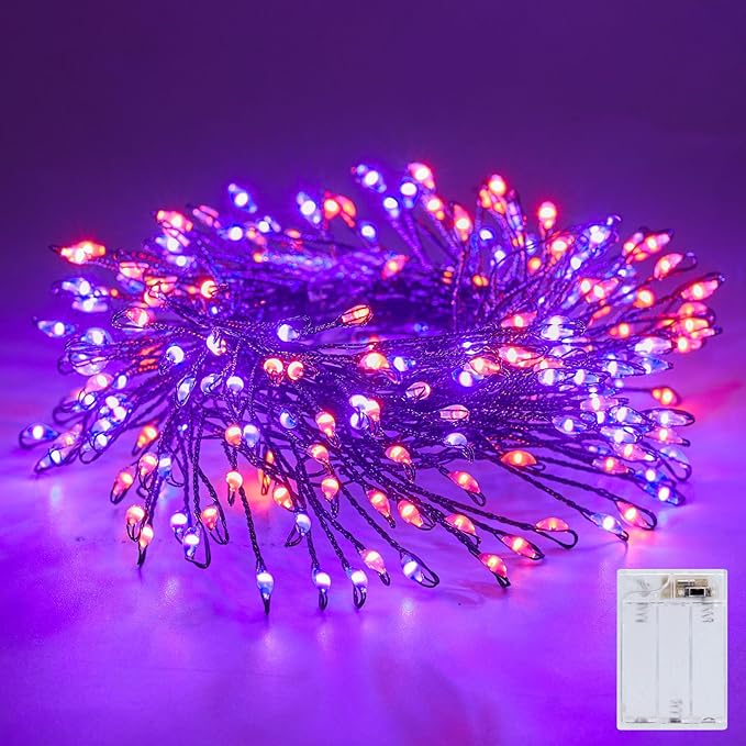Fairy Lights Battery Operated, Twinkle String Lights Waterproof Silver Wire 5 by Minetom