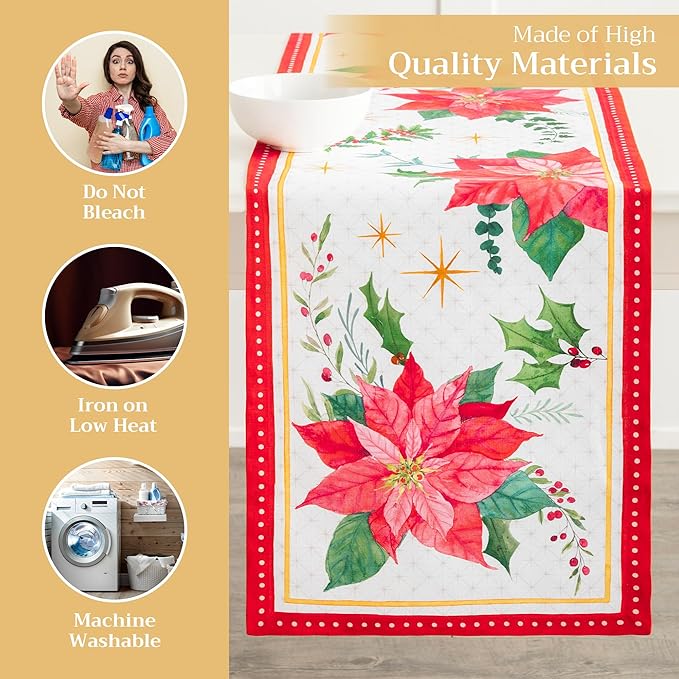 Maison d' Hermine Table Runner 100% Cotton Single Layer Table Runners 108 - Image 3