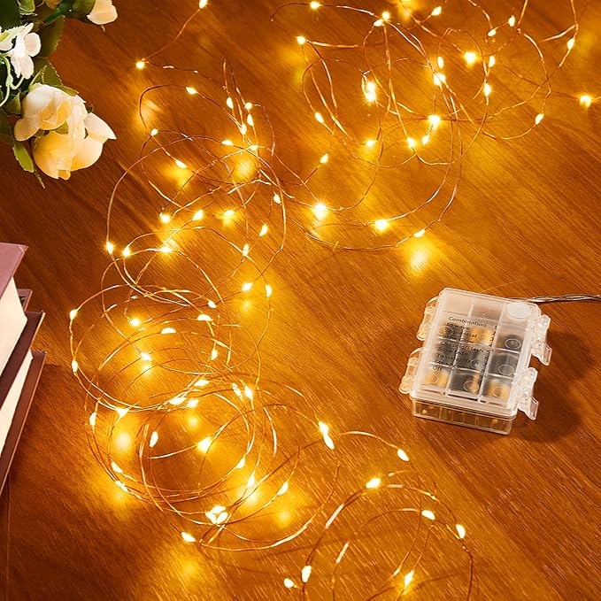 2 Pack 65.6 Ft. Battery Operated Outdoor String Lights - Image 3