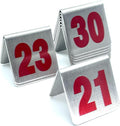 10 Pcs Metal Place Cards Stackable Tent Style Table Numbers，Place Card Holders by TRUEWON