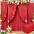 30ft x 15ft Red Wrinkle Free Backdrop Curtains by ENJOYYOURPARTY