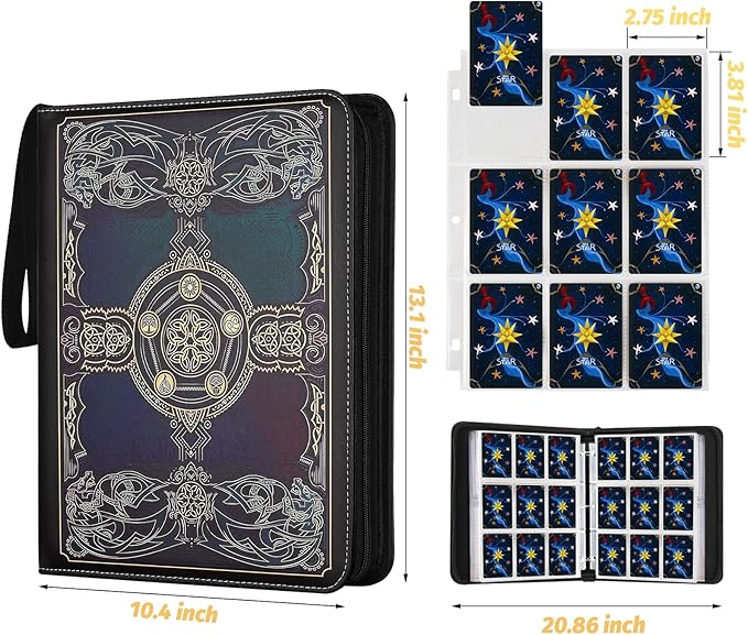 Card Binder for MTG Cards, Premium 9 Pocket Card Binder for Trading Cards - Image 4
