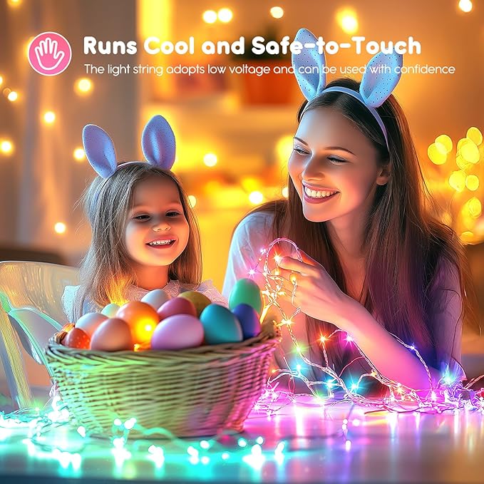 Minetom 12 Pack Pastel Fairy Lights Battery Operated String Lights - 7ft 20 LED - Image 3