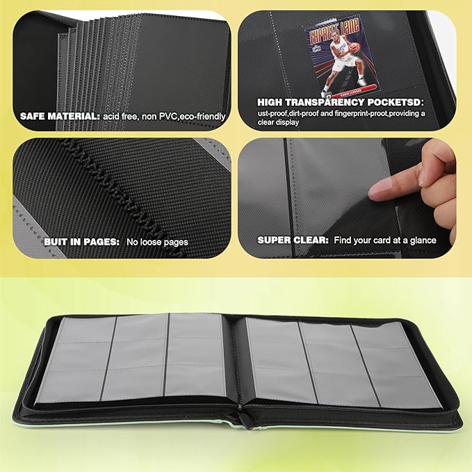 Trading Card Binder, Card Binder 9 Pocket - Image 4