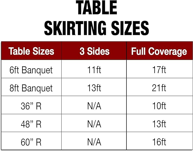 Ultimate Textile Pleat Polyester Fabric Table Skirt - Image 4