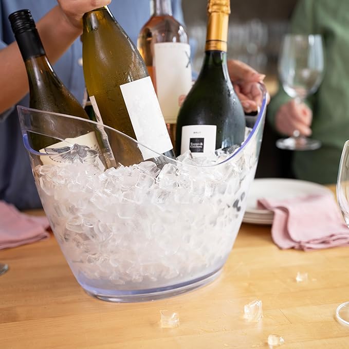 True Chill Acrylic Ice Buckets for Parties and Drinks, 2.11 Gallons Wine Beer - Image 5