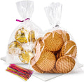 LOKIQNG Cellophane Bags Plastic Treat Bag Clear Cookie Candy Bags by LOKQING
