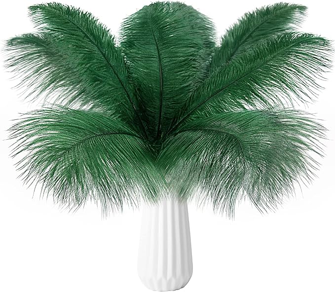 THARAHT 24pcs Ostrich Feathers Natural Bulk 10-12Inch 25cm-30cm by THARAHT