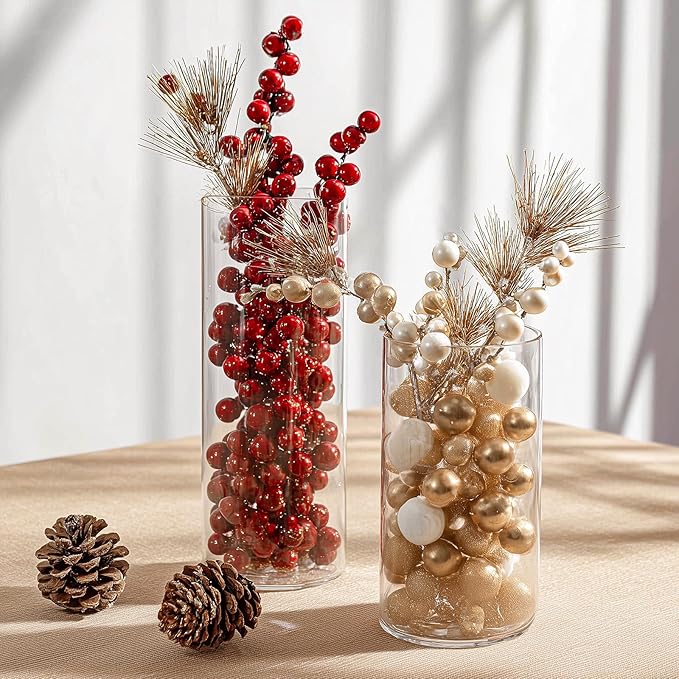 12pcs Clear Cylinder Vases for Centerpieces, Glass Flower Vases for Wedding - Image 6
