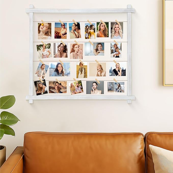 Collage Picture Frame, Photo Display Board, Hanging Pictures Frames - Image 2