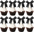 24 PCS Bow Cupcake Toppers Bowknot Cake Toppers Bow Cupcake Picks Bowknot by ZHUOWEISM