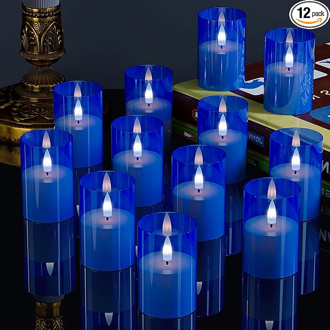 12Pack Flickering Flameless LED Candles by VIODAIM