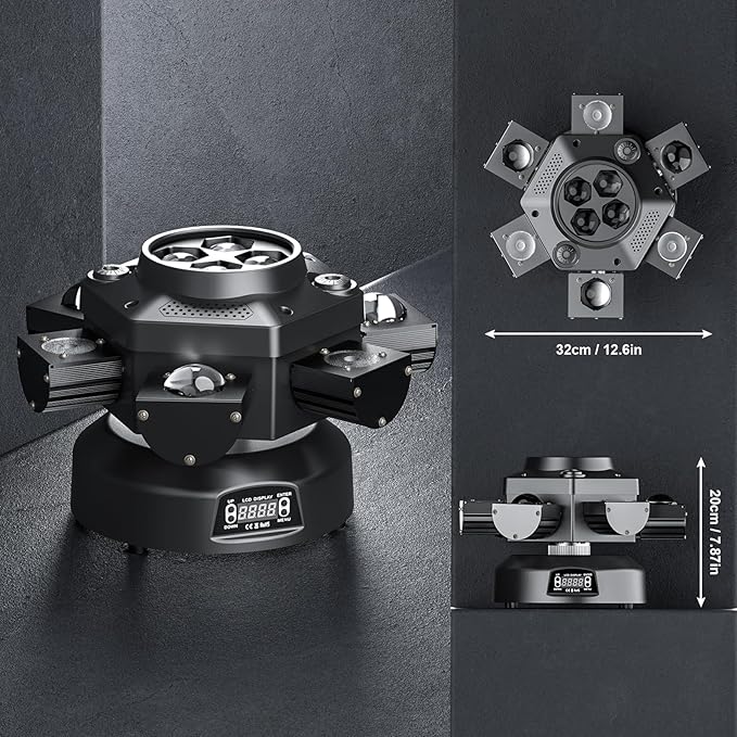 4-Pack Moving Head DJ Lights, 150W Party Light - Image 6