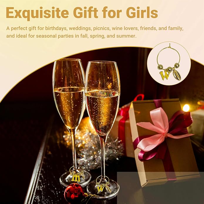 50 Sets Wine Glass Charms, Wine Charms - Image 6