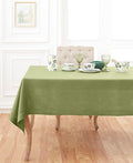 Solino Home Linen Moss Green Tablecloth 60 x 108 Inch by SolinoHome