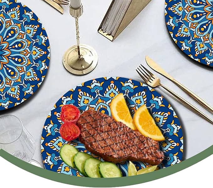 100 Count Boho Paper Plates – Disposable Plates - Image 8