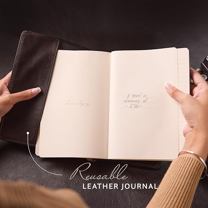 Luxury Leather Refillable Journal/Writing Notebook - Image 2