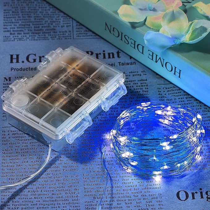 1 Pack 32.8 Ft. Battery Operated Outdoor String Lights - Image 2