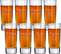 Custom Engraved Shot Glass – 2oz Tall Clear Glass – Personalized Gift by BlueRidgeMountainGifts