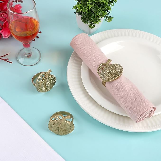 Set of 12 Decorative Metal Napkin Rings - Image 5