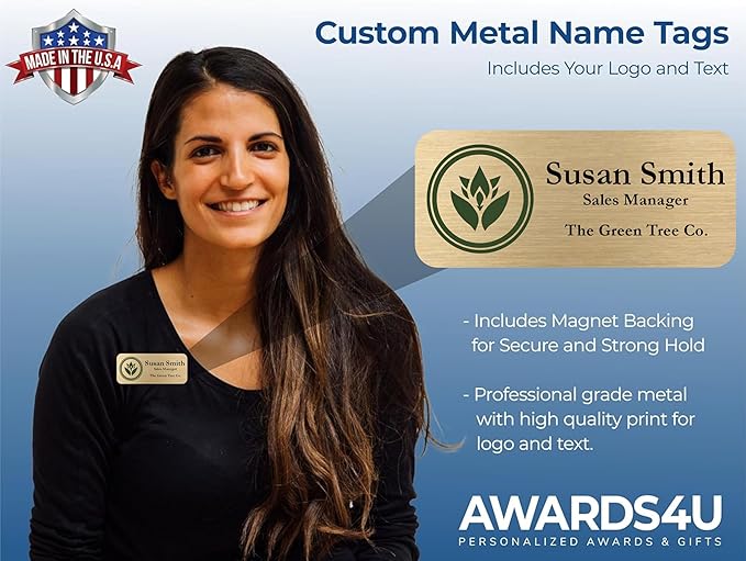 Custom Name Tag with Logo - Image 2