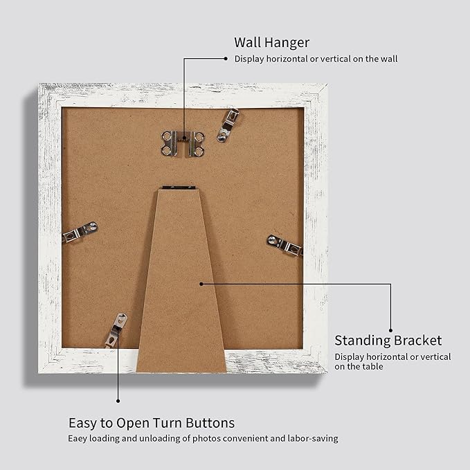 8x8 Picture Frames Set of 4 - Image 5