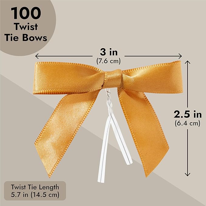 Juvale Satin Twist Tie Bows - Image 4