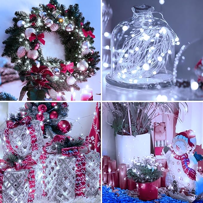 6 Pack Fairy Lights Battery Operated - 7ft 20 Led Twinkle Lights 3 Modes - Image 2