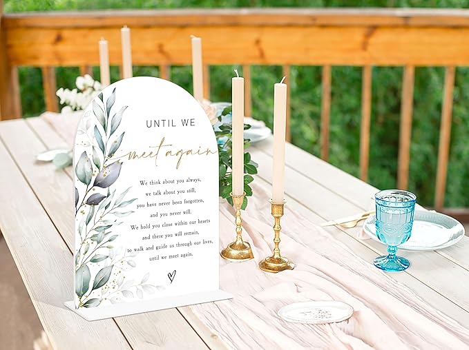 Acrylic Wedding Signs, Memorial Table Sign - Image 3